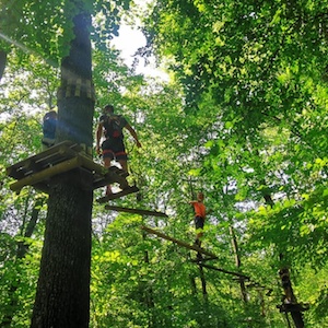 Accrobranche au parc thermal