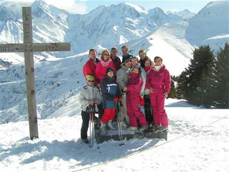 Famille au ski